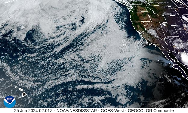 GEOColor Weather Satellite Image for Placer