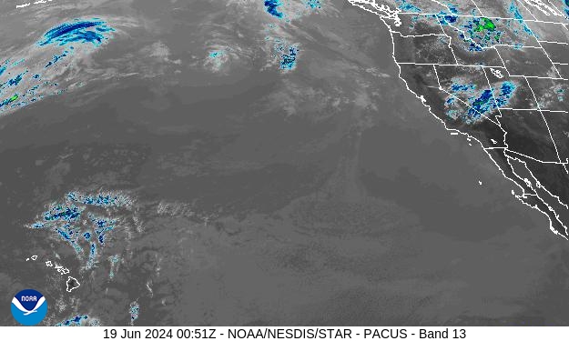 West Band 13 Weather Satellite Image for El Dorado