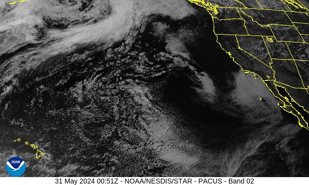 PAC-US-2 Weather Satellite Image for San Benito