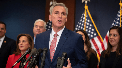 Image caption: House Speaker Kevin McCarthy of Bakersfield voted to toughen welfare work requirements, while state lawmakers back home chose another tack.