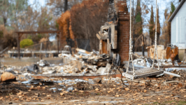 Before: The Camp Fire destroyed 90 percent of the homes in Paradise in November 2018.