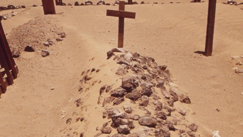Image caption: Border Patrol policies deliberately channel migrants through some of the harshest desert areas in California, resulting in frequent deaths.