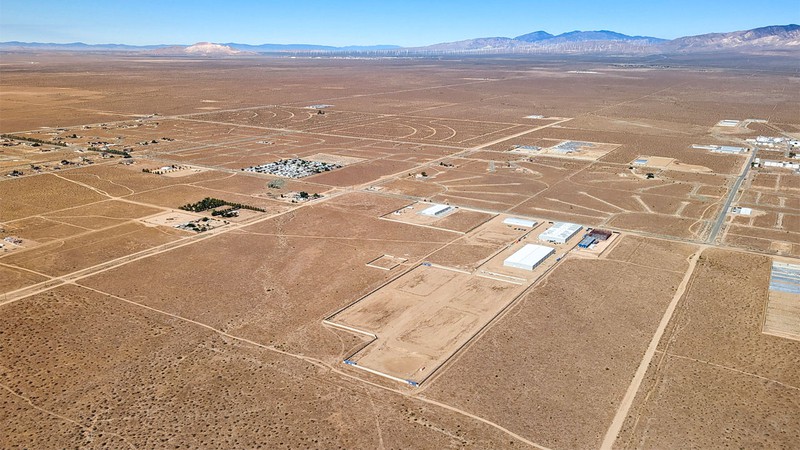 Part of the massive grid laid out for California City that never went any further.