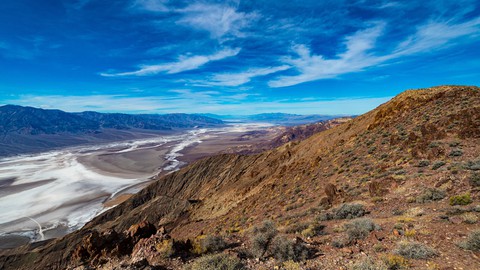Image caption: Climate change models suggest that bone-dry Death Valley could see more torrential rain in the future.