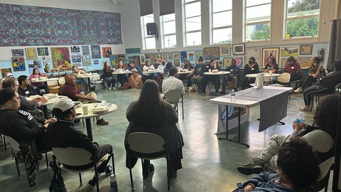 Image caption: An EPIC listening session in Humboldt County. The organization plans to conduct similar events in all 58 California counties.