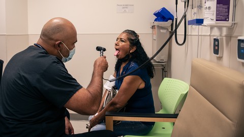 Image caption: Many Californians who thought they were covered by Medi-Cal are turning up to doctor's appointments only to find they have no coverage.
