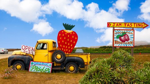 Image caption: The Swanton Berry Farm, on Highway 1 north of Santa Cruz, became California's first organic commercial strawberry farm when it was launched in 1983.