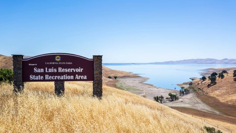 Image caption: Completed in 1967, with a storage capacity of about 2 million acre feet, the San Luis Reservoir is the fifth largest in California. Work is already underway to add an additional 130,000 acre feet of capacity.