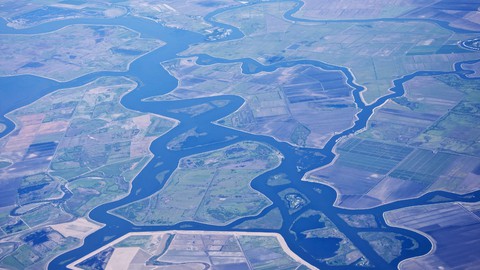 Image caption: The Sacramento San Joaquin Delta, aka the California Delta, is one of the largest estuaries on the West Coast, and supplies the state with two-thirds of its water.