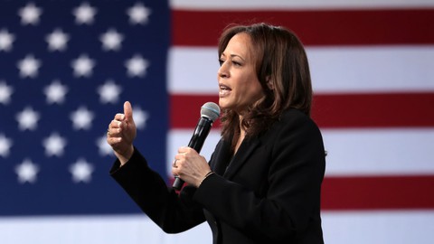 Image caption: Will Kamala Harris become the first Californian since Richard Nixon to lead the nation?