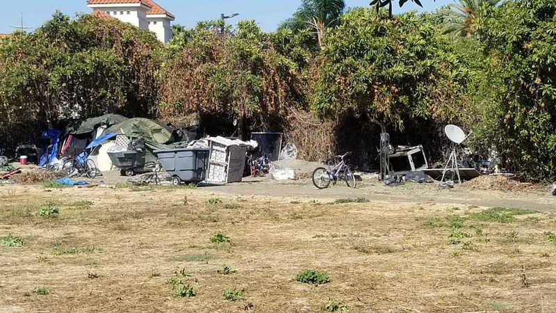 A homeless encampment in San Jose, California.