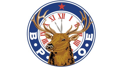 Image caption: The Benevolent and Protective Order of Elks, which began life as a drinking club before becoming a major philanthropic organization, still toasts their fallen members at every meeting and social event.