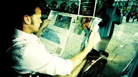 Image caption: Nothing beats starting the day by reading the newspaper.