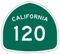 Highway Sign Image for highway SR-120