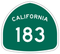 Highway Sign Image for highway SR-183