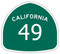 Highway Sign Image for highway SR-49