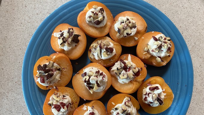 This apricot-goat cheese appetizer can be put together quickly for a late-spring meal or event.