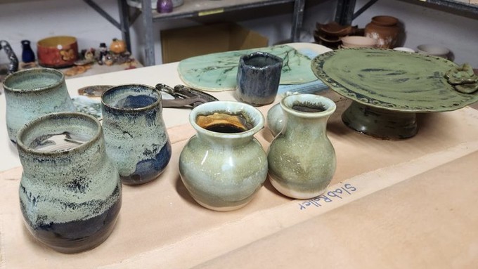 Members of Art by Fire will have handmade   less-than-perfect pottery, glass, metal and clay work for sale Saturday.