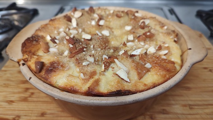 Besides dessert, this homey bread pudding goes great with brunch or afternoon tea.