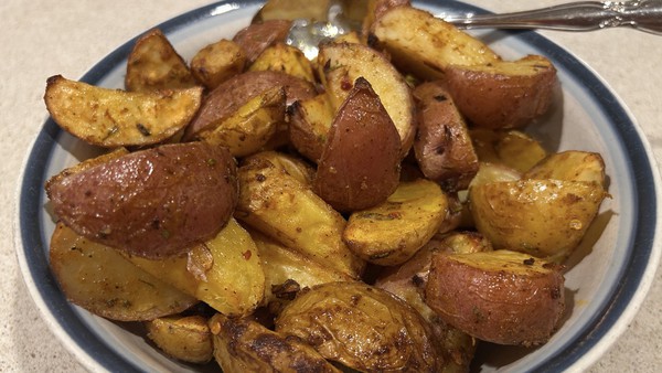 These spiced potatoes are an easy side dish for a dinner with grilled meat, or for brunch alongside eggs.