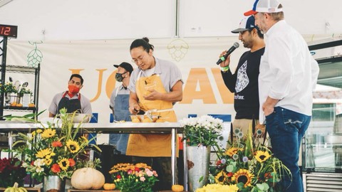 Image caption: Cooking demonstrations and gardening workshops will be featured on two stages Saturday, Sept. 21, during the Farm to Fork Festival on Capitol Mall.