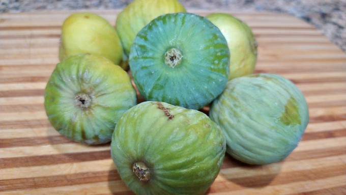 These fresh Kadota figs will become compote -- much easier than jam.
