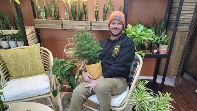 “Plants are the new pets,” says Lawrence Groves. “My end goal is to keep the store as full as I possibly can.”