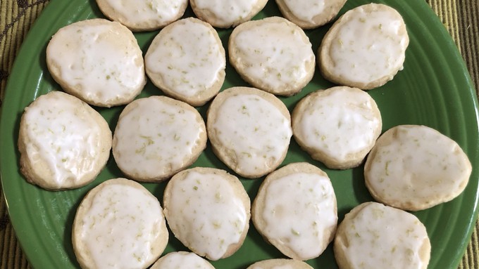 A simple icing gives these lime refrigerator cookies a bright sweet-tart finish.