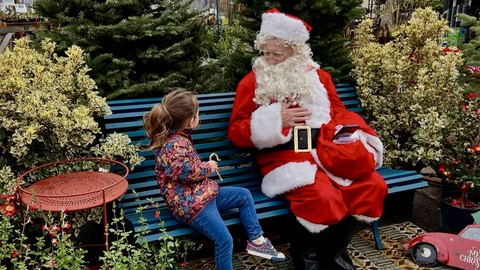 Image caption: Santa will be on site again this year from 10 a.m. to noon during The Plant Foundry's Open House this Saturday, Dec. 7.