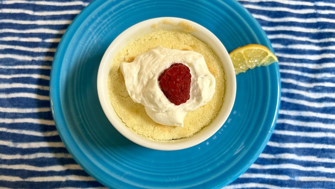 Baked in ramekins, lemon pudding cakes are easy to serve for a fancy dessert or a special brunch dish.