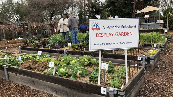 The vegetable garden at the Fair Oaks Horticulture Center will a showcase of cool-season vegetables at Open Garden Day, as in this photo from an earlier February.