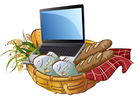Loaves, Fishes & Computers logo