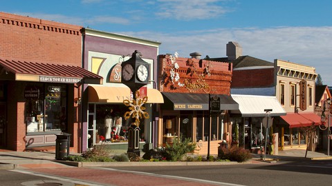 Image caption: Grass Valley is the second-largest of Nevada County’s three municipalities.