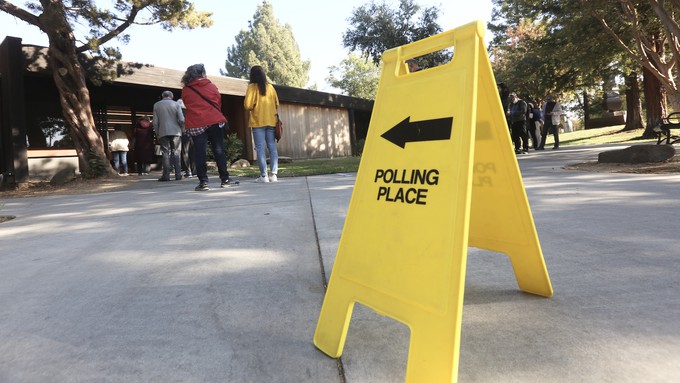 Image caption: California continues to work on legislation that would make voting easier.