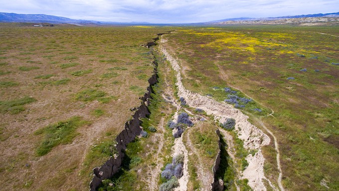 Image caption: Though it’s the most famous, the San Andreas Fault is just one of more than 500 active faults in California.