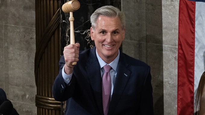 Image caption: Kevin McCarthy (CA-20) is the new House Speaker, but his constituents remain badly short of water.