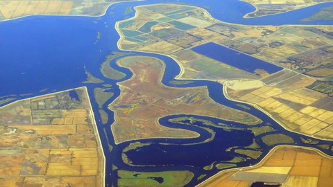 Image caption: How California reclamation districts turned millions of acres of wetlands into fertile agricultural land, starting in the earliest days of the Gold Rush.