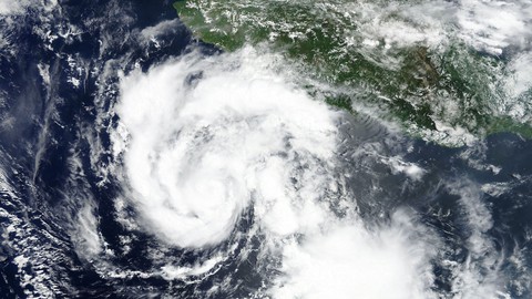 Image caption: Hurricane Hilary formed off the coast of Mexico, quickly intensifying from a tropical storm to hurricane status.