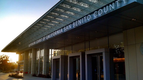 Image caption: San Benito County's Superior Court system is contained in a single courthouse.