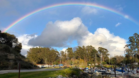 Image caption: A cosmic sky in hip Santa Cruz.