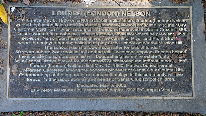 Image caption: London Nelson’s legacy persists more than 150 years after his passing.