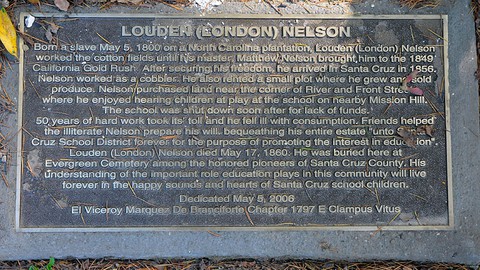 Image caption: London Nelson’s legacy persists more than 150 years after his passing.