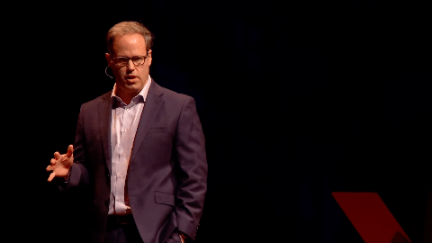 Image caption: Then-Santa Cruz County Supervisor Ryan Coonerty speaks at a TEDx event in 2020. “As a local official, every day I get to wake up and try to take action to make our community a little bit better place.”