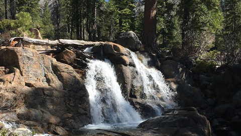 Image caption: Squaw Creek in Shirley Canyon, from a feature story in Tahoe Weekly's 2021 summer guide.