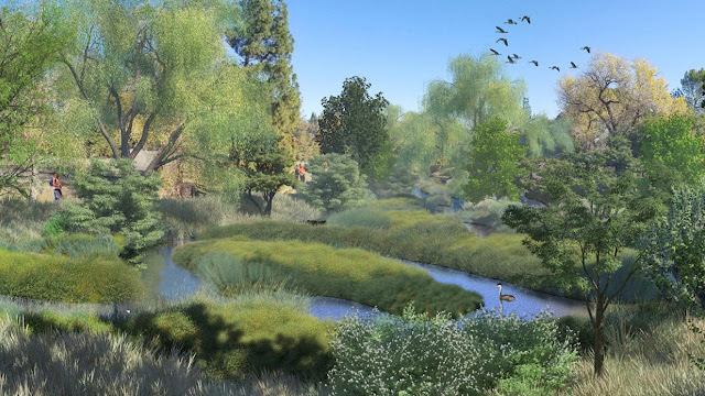 Artist's rendering of arboretum