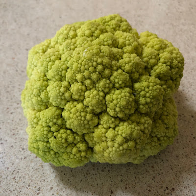 Green cauliflower head