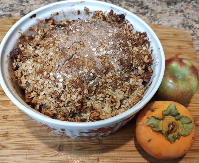 Crisp in casserole dish