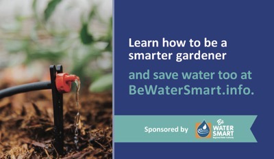 Irrigation dripper with learn to be a smarter gardener 