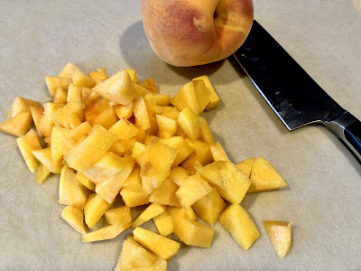 Diced peaches