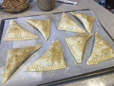Turnovers ready for oven
